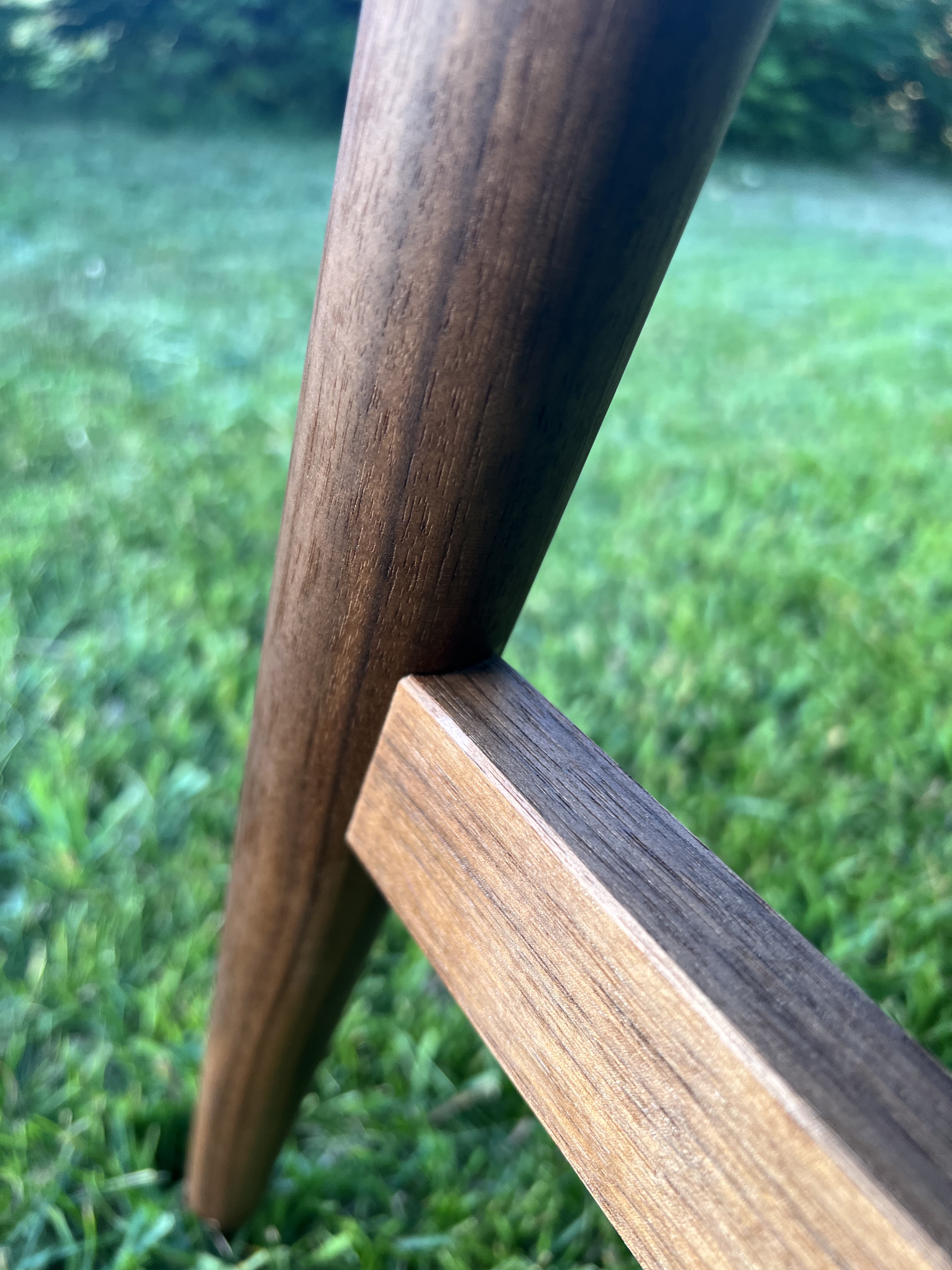Curved tenon shoulder detail
