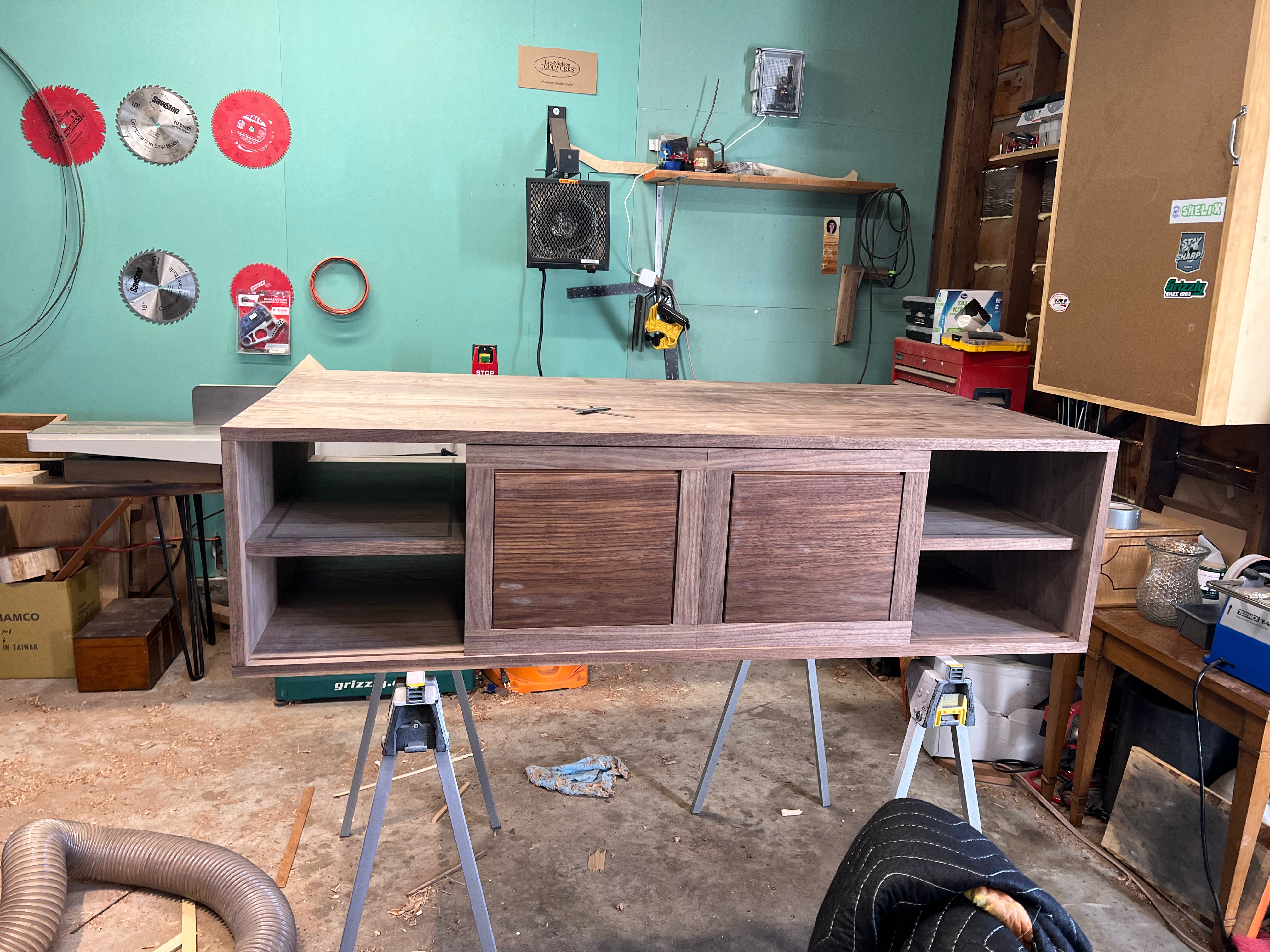 Case with doors installed