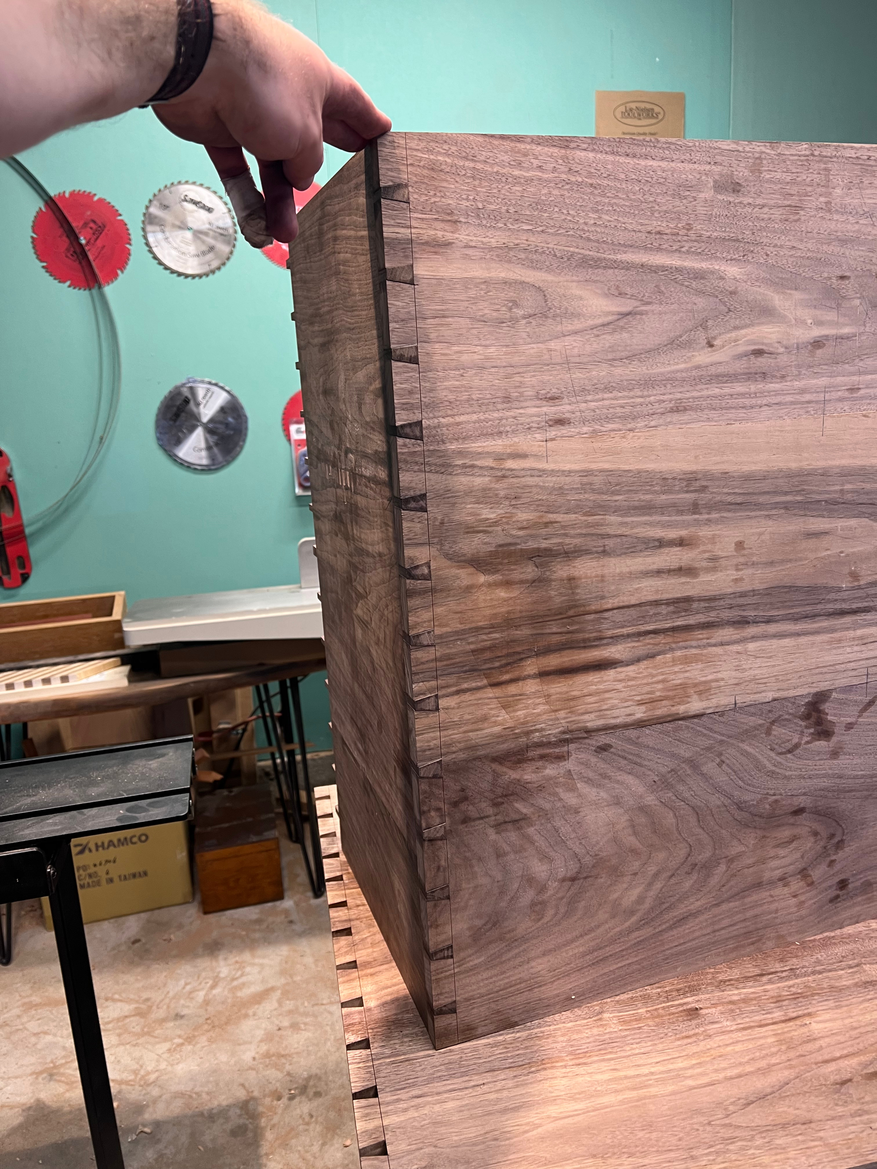 All dovetail joints completed
